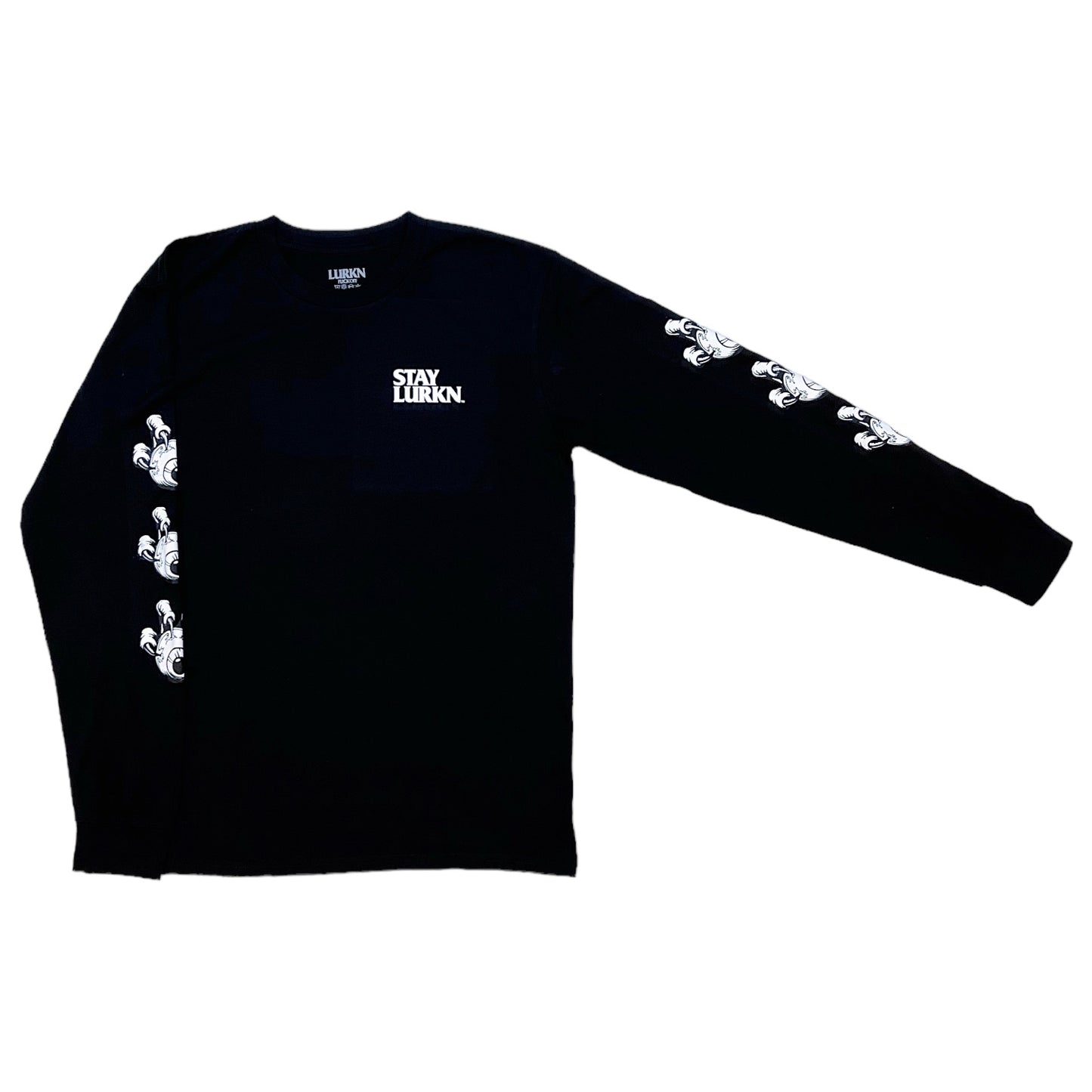 LURKN WATCHING LONG SLEEVE TEE - BLACK