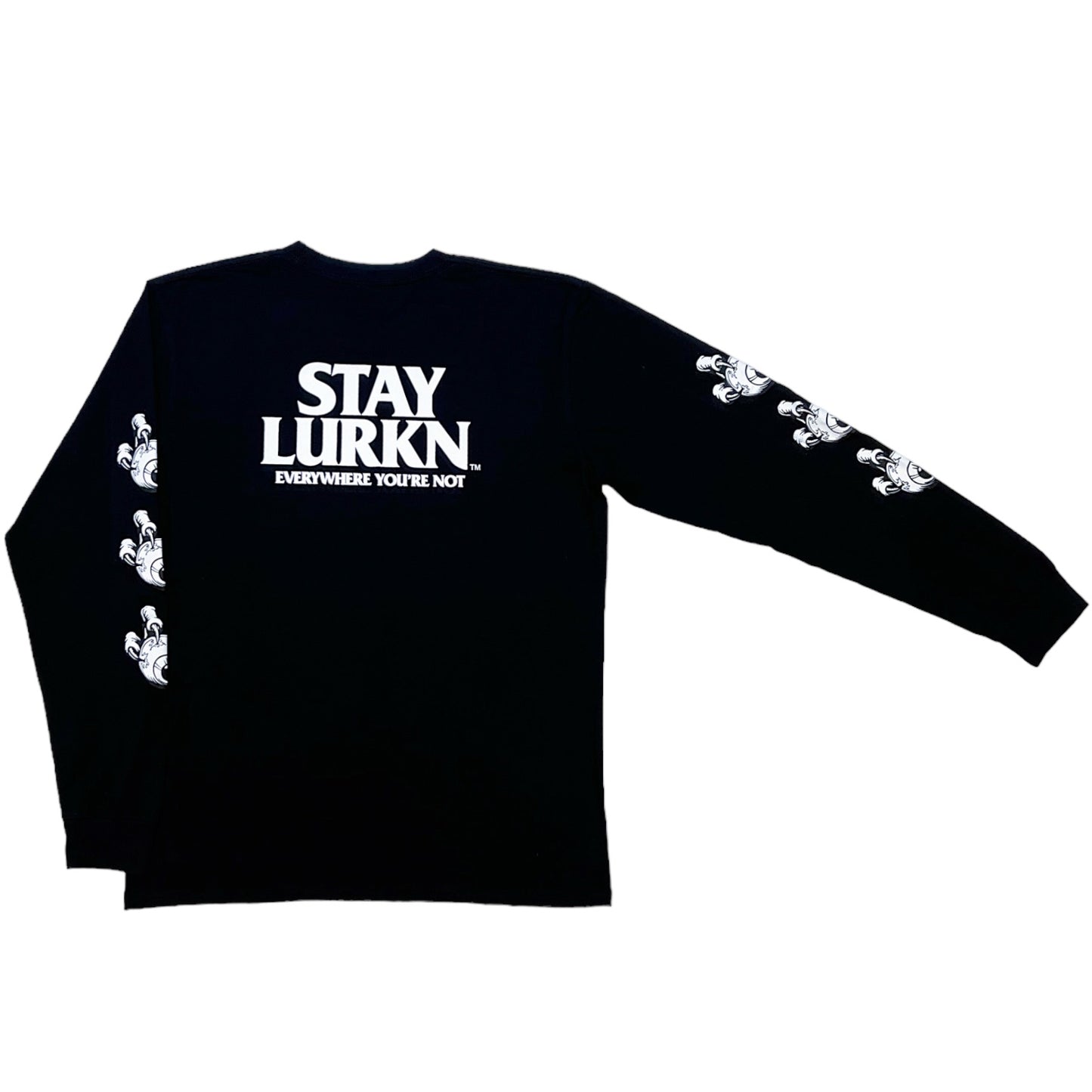 LURKN WATCHING LONG SLEEVE TEE - BLACK