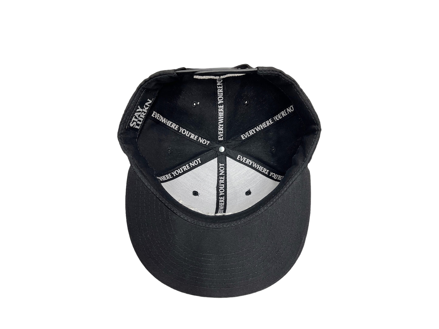 LURKN SNAPBACK HAT - BLACK