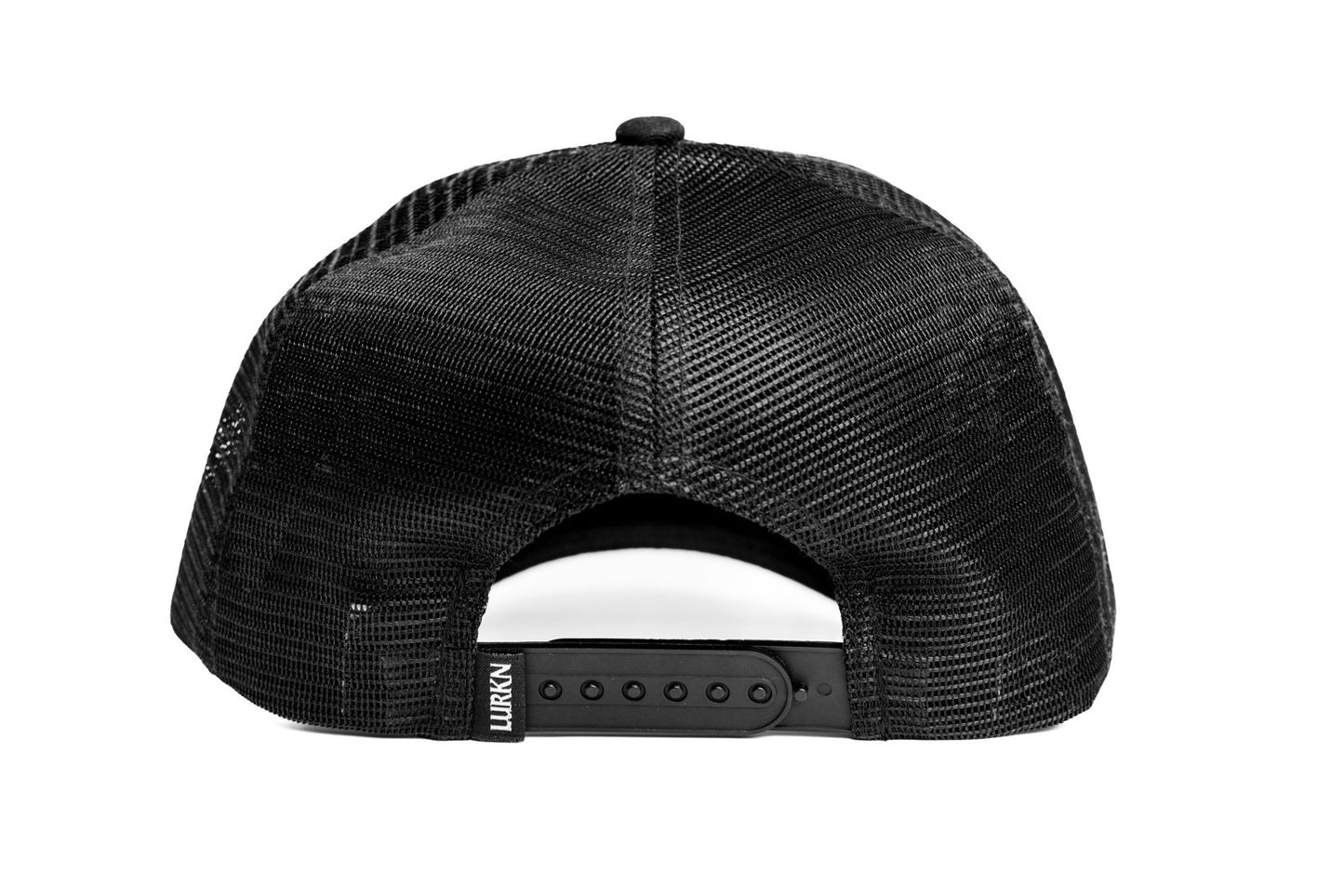 STAY LURKN TRUCKER HAT - BLACK/WHITE